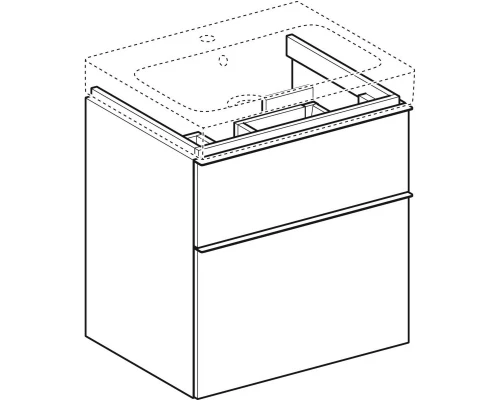 Тумба натуральный дуб 59,5 см Geberit iCon 841362000