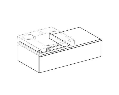 Тумба натуральный дуб 89 см Geberit iCon 841492000