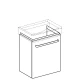 Тумба белый глянец/белый матовый 50 см Geberit Renova Compact 862055000