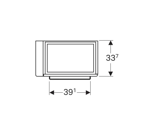Тумба светло-серый глянец/светло-серый матовый 59 см Geberit Renova Compact 862266000
