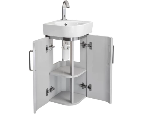 Тумба светло-серый глянец/светло-серый матовый 30x30 см Geberit Renova Compact 862133000