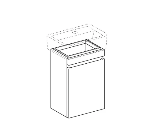 Тумба вяз 39,4 см Geberit Renova Plan 869047000