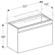 Тумба белый глянец 92,6 см Geberit Renova Plan 869100000