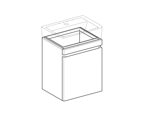 Тумба белый глянец 48 см Geberit Renova Plan 869550000