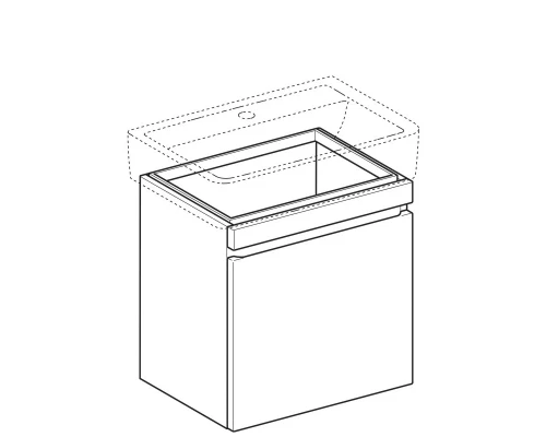 Тумба натуральный дуб 57,6 см Geberit Renova Plan 869653000