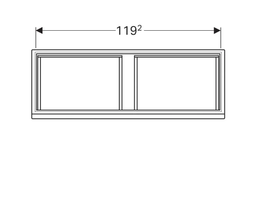 Тумба белый глянец 122,6 см Geberit Renova Plan 869130000