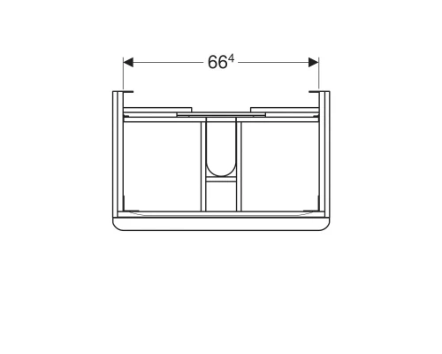Тумба темно-серый матовый 73,4 см Geberit Smyle Square 500.353.JK.1