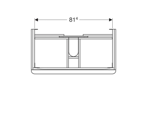 Тумба под раковину Geberit Smyle Square 88x61 500.354.JR.1 пекан