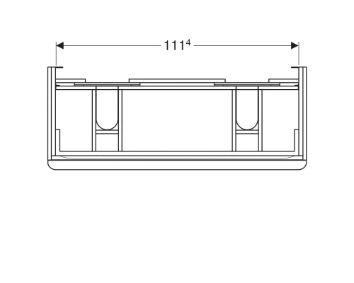 Тумба белый глянец 118,4 см Geberit Smyle Square 500.356.00.1