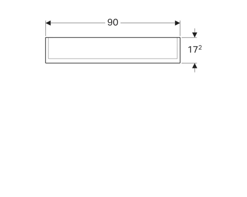Зеркальный шкаф Geberit Option Plus 90x70 500.594.00.1 с подсветкой