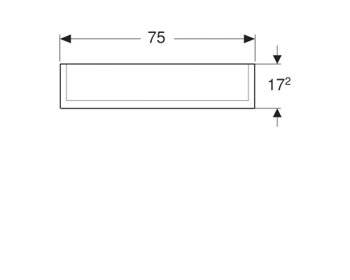 500.206.00.1 Option PLUS Зеркальный шкафчик с подсветкой 750х700х150 мм