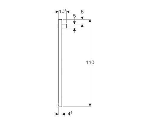 Зеркало 37x110 см Geberit iCon 840537000
