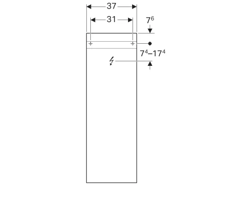 Зеркало 37x110 см Geberit iCon 840537000