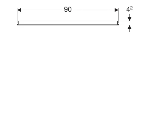 Зеркало Geberit Option 90x65 500.589.00.1 с подсветкой