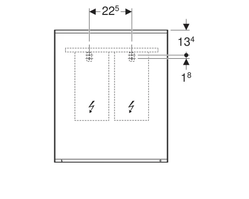 Зеркало 60x70 см Geberit Option Plus 501.071.00.1