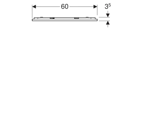 Зеркало 60x70 см Geberit Option Plus 501.071.00.1