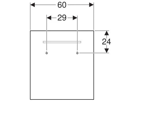 Зеркало 60x65 см Geberit Renova Compact 862360000