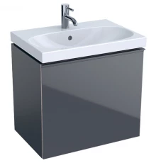 Тумба темно-серый глянец/темно-серый матовый 59,5 см Geberit Acanto 500.614.JK.2