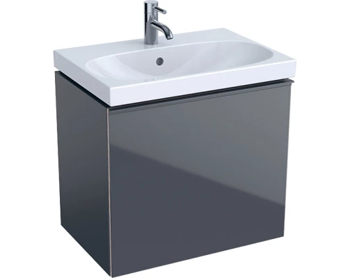 Тумба темно-серый глянец/темно-серый матовый 59,5 см Geberit Acanto 500.614.JK.2