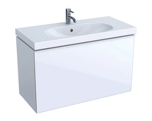 Тумба белый глянец 89 см Geberit Acanto 500.616.01.2