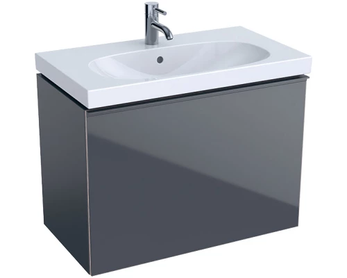 Тумба темно-серый глянец/темно-серый матовый 74 см Geberit Acanto 500.615.JK.2