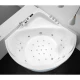 Акриловая гидромассажная ванна 165x165 см Gemy G9247 K