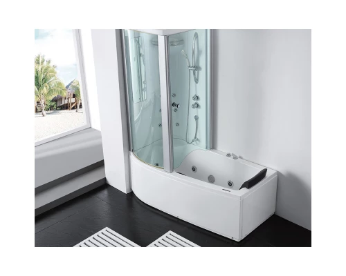 Акриловая гидромассажная ванна 170x85 см L Gemy G8040B L