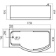 Акриловая гидромассажная ванна 173x83 см L Gemy G9010B L