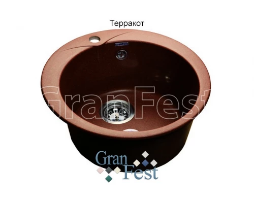 Кухонная мойка терракот GranFest Rondo GF-R480