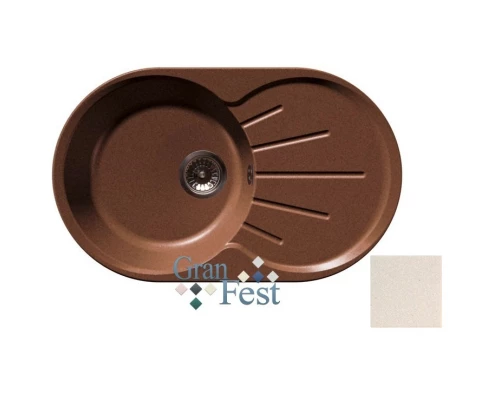 Кухонная мойка белый GranFest Rondo GF-R750L