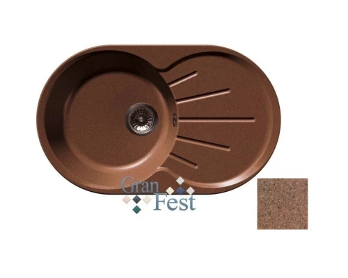 Кухонная мойка терракот GranFest Rondo GF-R750L