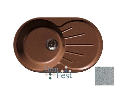 Кухонная мойка серый GranFest Rondo GF-R750L