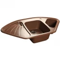 Кухонная мойка терракот GranFest Corner GF-C1040E Кухонная мойка терракот GranFest Corner GF-C1040E