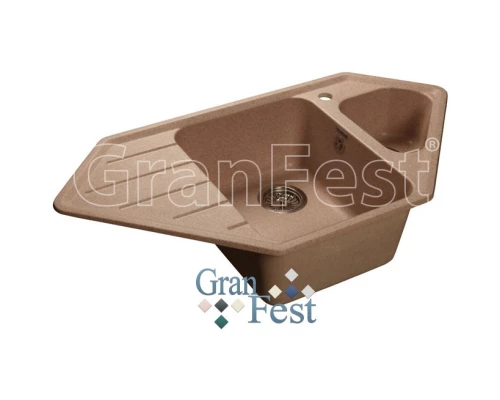 Кухонная мойка бежевый GranFest Corner GF-C950E