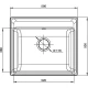 Кухонная мойка GranFest топаз Vertex GF-V-580