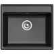 Кухонная мойка GranFest черный Vertex GF-V-580