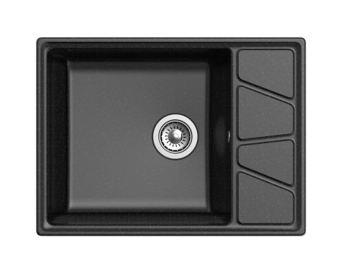 Кухонная мойка GranFest черный Vertex GF-V-680L