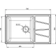 Кухонная мойка GranFest топаз Vertex GF-V-780L