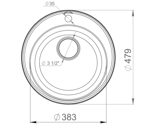 Кухонная мойка GranFest Quarz черный GF-Z08