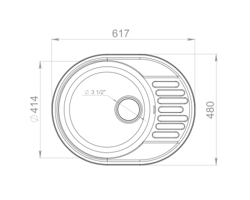 Кухонная мойка GranFest Quarz черный GF-Z58