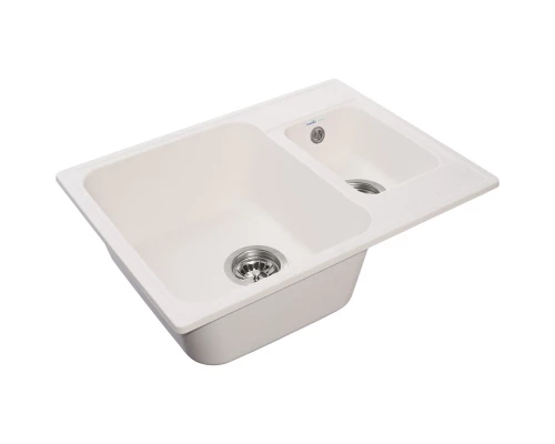 Кухонная мойка GranFest Quarz белый GF-Z09