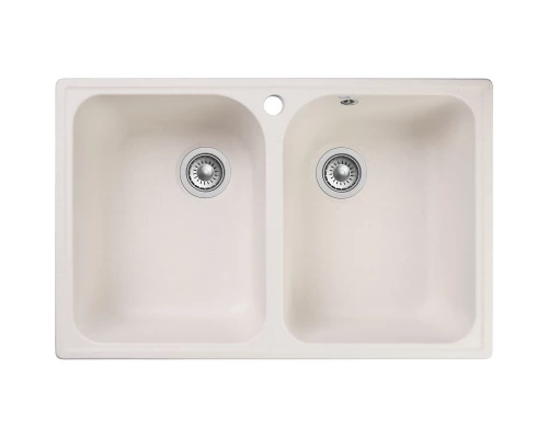 Кухонная мойка GranFest Quarz белый GF-Z15