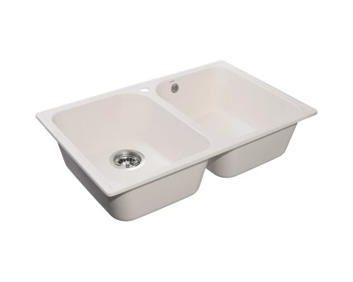 Кухонная мойка GranFest Quarz белый GF-Z15