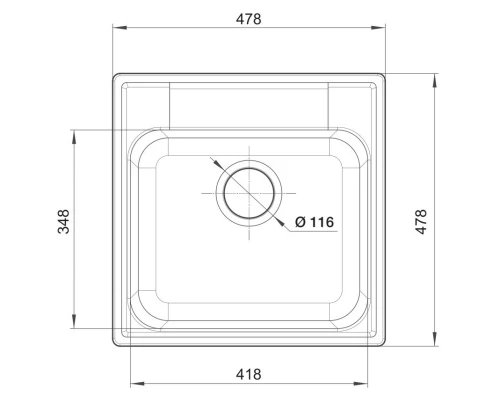 Кухонная мойка GranFest Quarz черный GF-Z48