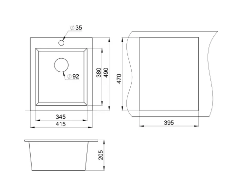 Кухонная мойка Granula антик 4201an