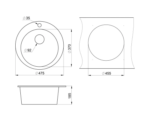 Кухонная мойка Granula классик 4801cl