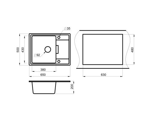 Кухонная мойка Granula классик 6503cl