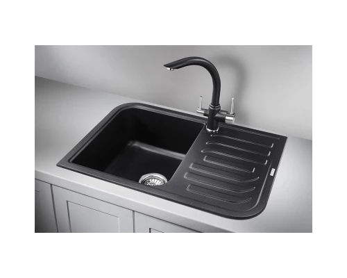 Кухонная мойка Granula черный 7001bl