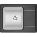 Кухонная мойка Granula черный/арктик 6504blwh Кухонная мойка Granula черный/арктик 6504blwh