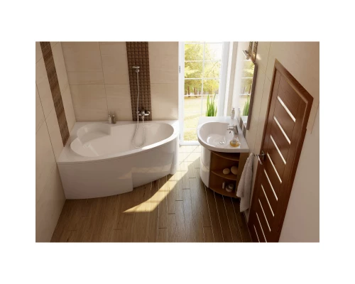 Акриловая ванна 170x110 см L Ravak Asymmetric C481000000